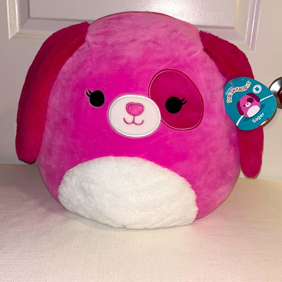 Squishmallows Toys Nwt 4 Sager The Pink Dog Squishmallow Ftm Valentines Day Edition Poshmark